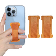 WUOJI Telefoon Grip Houder voor Hand, Universele Vingerband Telefoonhouder, Vinger Selfie Grip