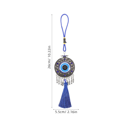 Pendentif Œil Bleu Alliage Pour Protection Chance 2