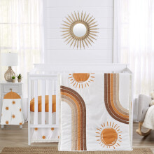 Sweet Jojo Designs Regnbue Vintage Boho Sol Baby Crib Bedding Set