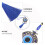 Pendentif Œil Bleu Alliage Pour Protection Chance 10