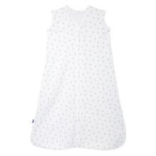HALO SleepSack, 100% Bomuld Bærenhedstæppe, Swaddle Overgangs Sovepose, TOG 0.5, Blå Timian, X-Large, 18-24 Mdr