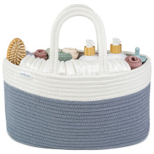 Comfy Cubs Diaper Caddy Organizer 8.5" x 15" x 8" - Large Baby Basket with 3 Compartments