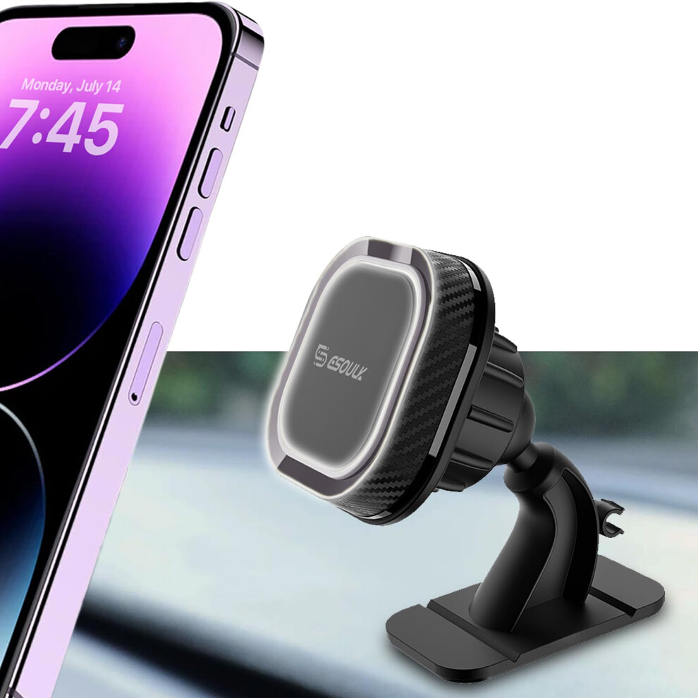 Photos - Other Electrical Equipment Esoulk Magnetic Car Phone Holder - Stick-On Dashboard Mount with Strong 3M Adhesive, 360 Rotation, Secure Grip, Universal Co