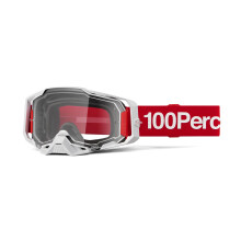 100% ARMEGA Goggles - Eyewear for Dirt Bikes, Motocross, Motorcycle, & Bike Sports - Durable Mountain Biking Goggles - Corbin, Clear Lens