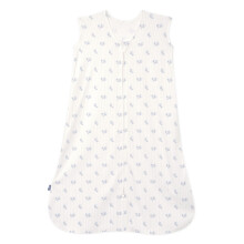 HALO SleepSack, 100% Bomuld Bærebar Tæppe, Swaddle Overgangs Sovepose, TOG 0.5, Blomstret Vintage Stribe, Stor, 12-18 Mdr