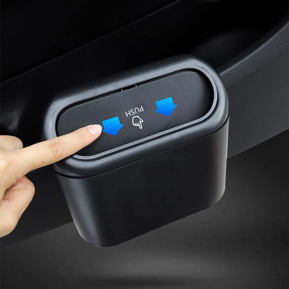 Car Trash Can With Lid For Auto Suv Office 6443564743954