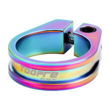 (Colorful, 34.9MM) Alloy Bike Seat Clamp Quick Release for Road Bikes
