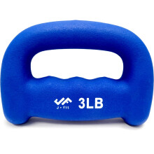 JFIT Neopreen D-Grip Dumbbell Gewicht, 3LB, 3 Pond
