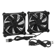 High Airflows 120mm USB Cooling Fan with Rubber Feet for Routers, Modems, DVRs, TV, and PC Laptop Stands