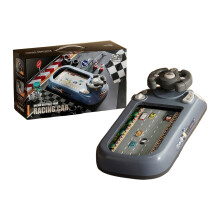 (Gray Blue) Kids Racing Game Simulator Toy 200 Levels Ages 3-6