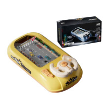 (Yellow) Kids Racing Game Simulator Driving Toy With 200 Levels For Ages 3-6 Electronic Educational Gift