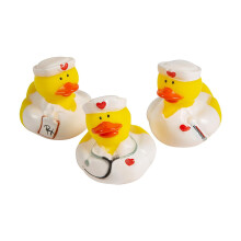 Fun Express Verpleegkundige Rubber Eendjes - 12 Eendjes | Geschenken voor Verpleegkundige Week | Verpleegkundige Appreciatie - Multicolor (12 Stuks)