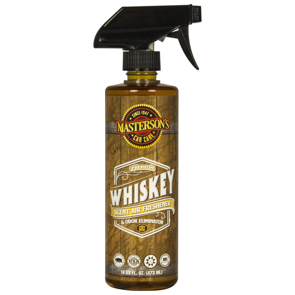Masterson's Car Care Mcc_120_16 Whiskey Scent Air Freshener & Odor Eliminator (16 Oz) 643131805085