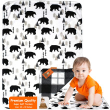 Dear Baby Gear Vendbar Baby Tæpper - Blødt Barnetæppe til Nyfødte - 40x30