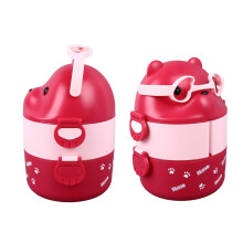 Bento Box Pink 2 Layer Leakproof Food Container Reusable for School & Camping