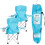 2 Pack Kids Blue Folding Camping Chairs 1