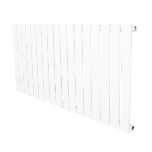 (White, 600mm x 1190mm) Flat Single Column Radiator Modern Designer Single Panel