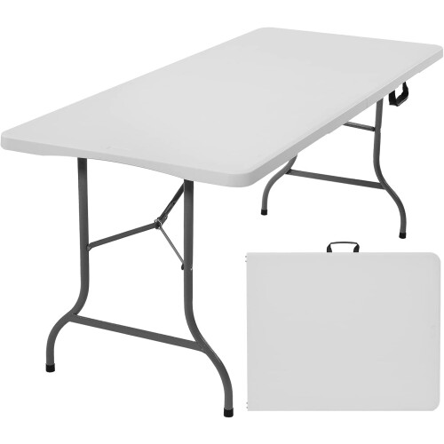 6ft Heavy Duty Portable Folding Table