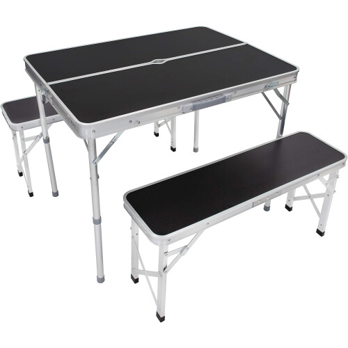 Folding Camping Table and Bench Set