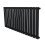 (Black, 600mm x 1190mm) Flat Single Column Radiator Modern Designer Single Panel 1