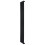 (Black, 1600mm x 280mm) Flat Single Column Radiator Modern Designer Single Panel 1