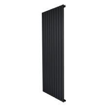 (Black, 1600mm x 700mm) Flat Single Column Radiator Modern Designer Single Panel