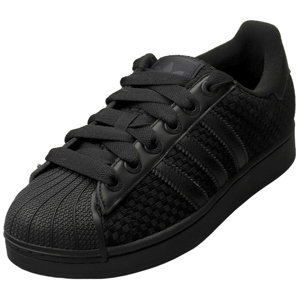 Adidas (9) Superstar Ii Unisex Fashion Trainers In Black Gold Black,Gold