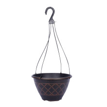 Southern Patio HDR-054825 Lacis Hangende Mand Plantenbak; Bruin - 12 in.