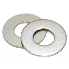 100 Stuks Bulk RVS Platte Ring van Bolt Dropper - Metalen Ringen voor Bouten - 1/4" Binnen, 5/8" Buiten, 0.078" Dikte -