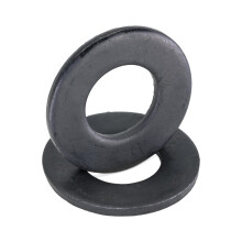 Schwarze Unterlegscheiben für 1/2" Schraubengröße (50 Stück), 1-1/16" Außendurchmesser, Stahl mit wetterfestem Ruspert-Beschichtung