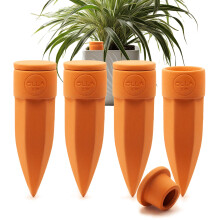 Olla Company Vandingsspidser i Terracotta med Låg - Ideel til 5"-9" Potte - Ferievenlig - Sæt af 4