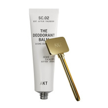 AKT, THE DEODORANT BALM. Award winning, multi-use, natural deodorant. Plastic Free. Gender Free. Aluminium Free. 100% effective - 1 tube lasts up to 3