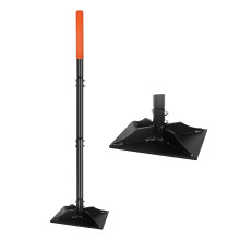 Tasseur en Acier de Jardin avec Manche de 45 Pouces, Outil Ă Tasser Ă Main, Compacteur de Sol Durable
