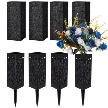MOOMASS Vasi da Cimitero con Spikes e Schiuma - Portafiori Cimiteriali con Foro di Drenaggio, Ideali per Decorazioni (4)