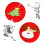 2Pcs Multi-Color Fork Table Mats Christmas Heat-Resistant Dinner Decor 1