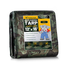 SUNLITAP Kamuflage Tarp 12x16Ft Vandtætte Lærred med Øjer, Multifunktionelle Lærred til Indendørs og Udendørs Brug