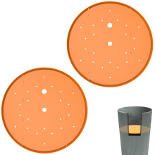Furniok 2-Pack 18-Inch Rund Planter Insert - Plant Pot Insert med Drænhuller, Brug mindre pottemuld