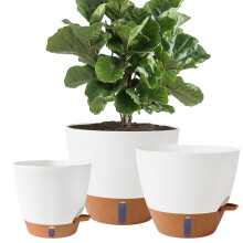 Fielda 8/10/12 Inch Selvvandende Potter til Indendørs/Udendørs Planter