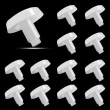 36 Pack Stem Bumpers Glide Nylon Flade Runde 3/4" Stem Bumper Gulvbeskytter til 1/4" Hul