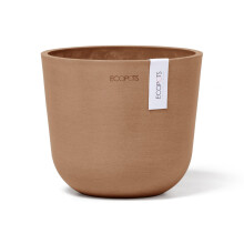 Ecopots Oslo Mini Holdbar Moderne Rund Indendørs/Udendørs Genanvendt Blomsterkrukke, Terracotta Farve, 6"