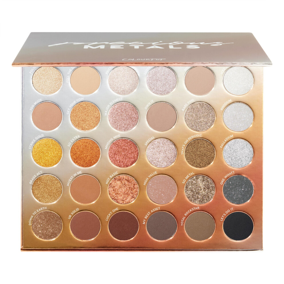 Colourpop Eyeshadow Palette - Eye Makeup Palette With Matte, Metallic, Matte Sparkle & Glitter Finishes - High-Pigment Eye Makeup With A Long-Wearing