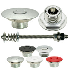Push Button Latches Sølv 1.50" Pro Series & 4" Stud USA LAVET