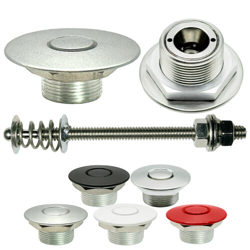 Push Button Latches Sølv 1.50" Pro Series & 4" Stud USA LAVET