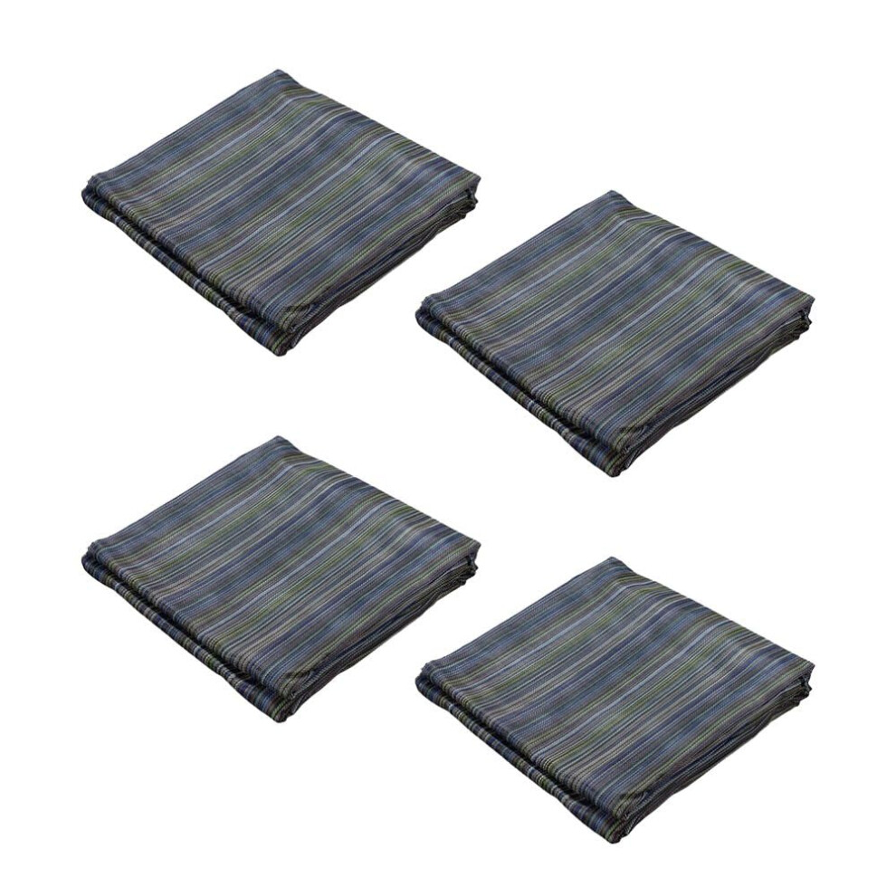 Mytee Products (4 Pack) 6'X8' 50% Shade Multi Color Mesh Tarp For Outdoor W/Grommets - 10 Oz Heavy Duty Pvc Coated Mesh Tarps For Dump Truck, Rolloff 840223685642