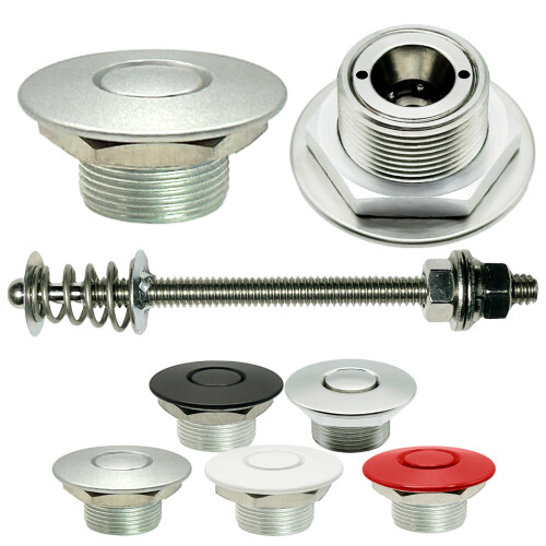 Drukknopsluitingen Zilver 1.25" Pro Series & 4" Stud MADE IN USA
