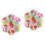 Boucles D'oreilles Enfants Clip Multicolores Fruit Cadeau Sûr 4