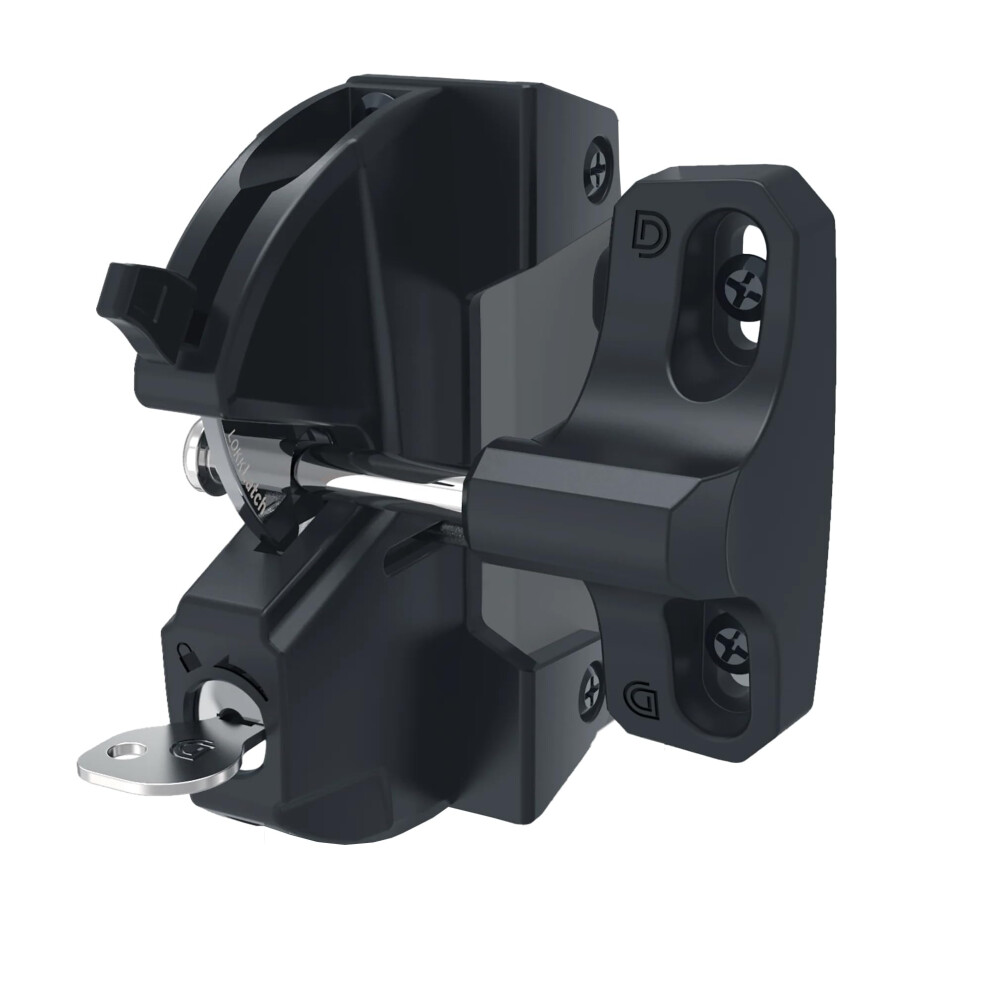 D&D Technologies Ll3al Lokklatch, Locking Gate Gravity Latch, Key Lockable On One Side Of Gate, For Square Gate Frame And Post, Metal, Wood, Vinyl Fen 736494014505