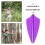 60Pcs Reusable Plastic Archery Vanes in Purple for Precision Shooting 7
