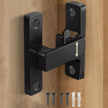 90/180 Graden Schuifdeur Slot, Kleine Flip Poortsluitingen Bescherm Privacy voor Swingdeur, Kast, Badkamer, Tuin