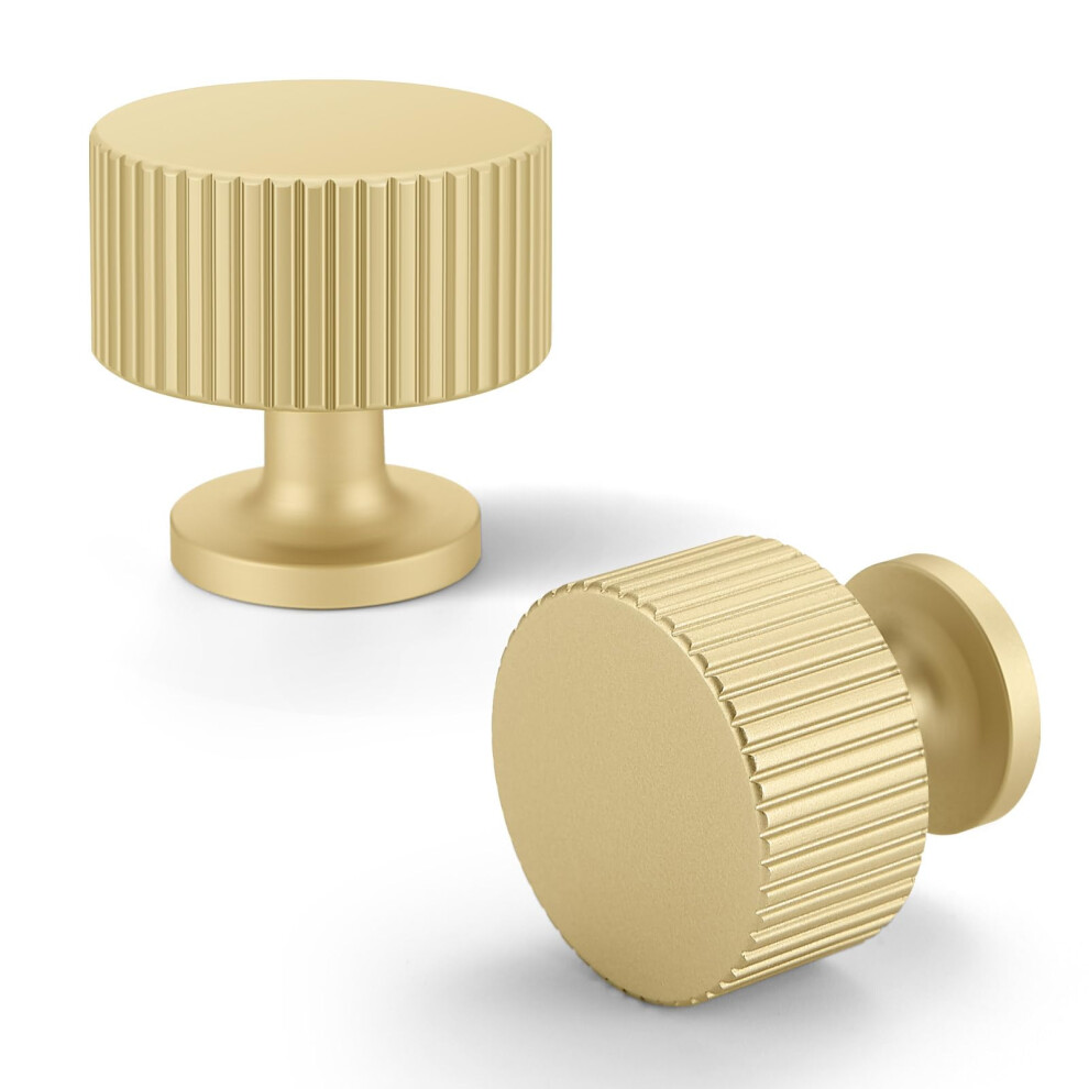 6 Pack Modern Gold Cabinet Knobs Set For Kitchen Cabinets And Dresser Drawers, Round AntiâRust Design 9073542037637